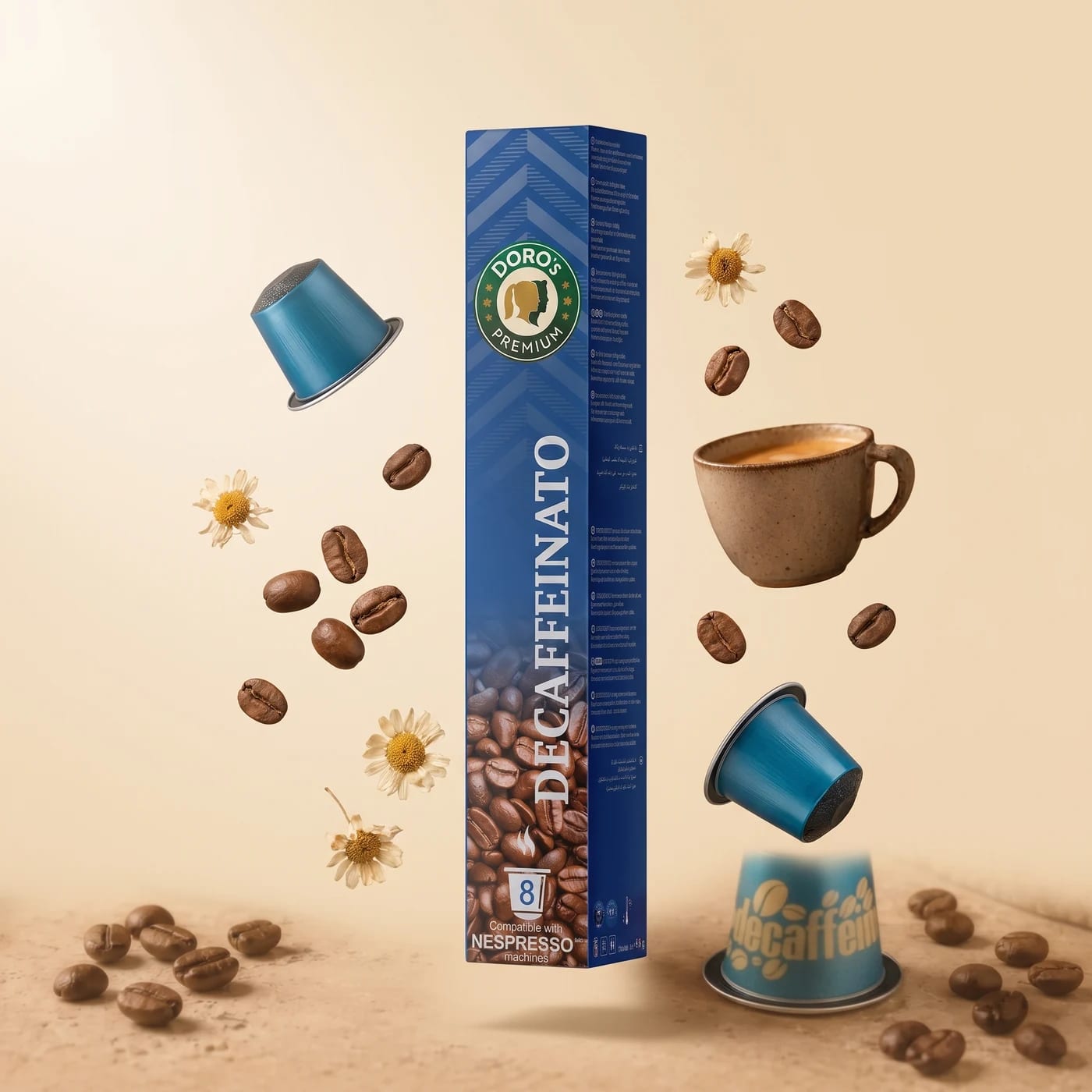 Decaffeinato — 8 High-Barrier capsules by Doro's.