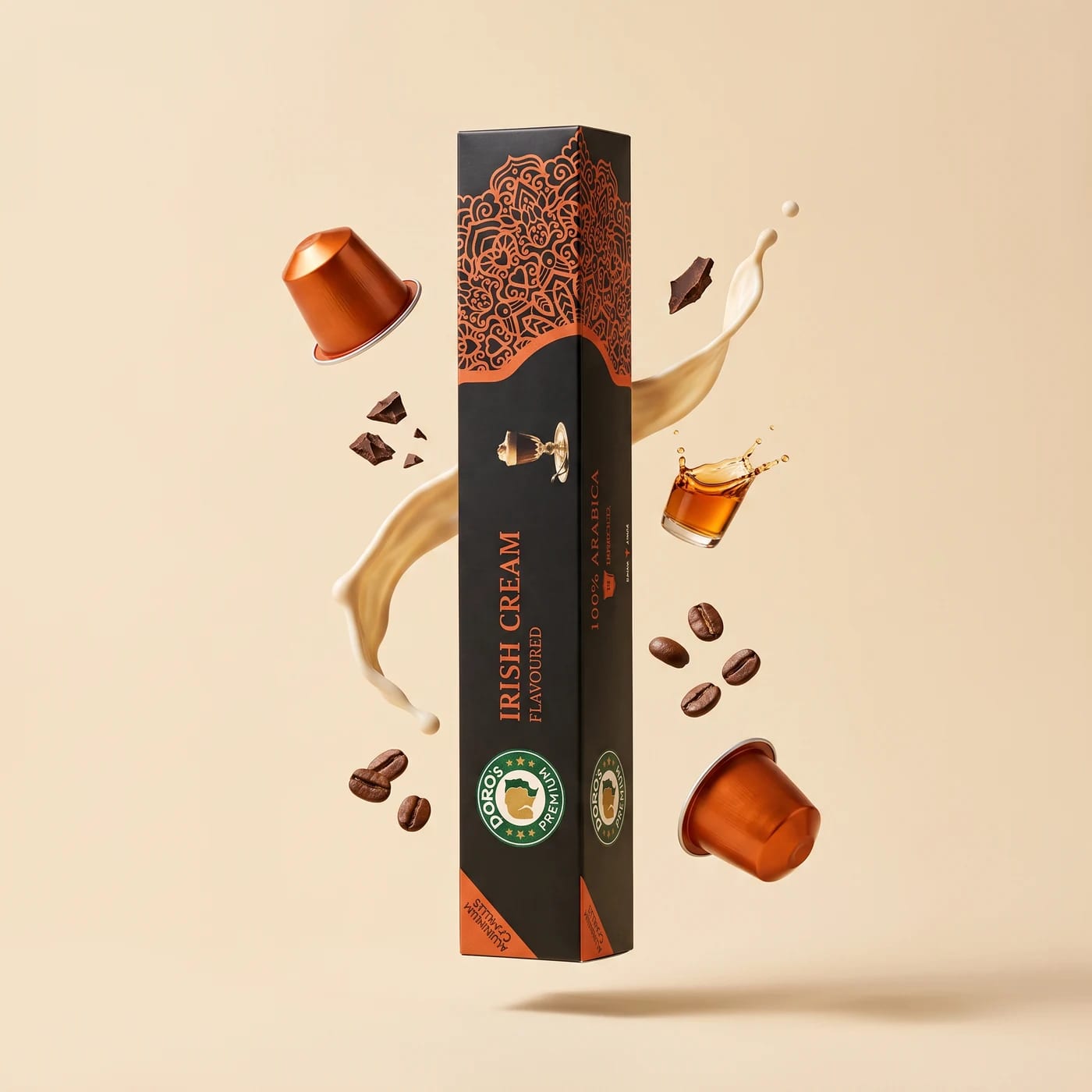 Irish Cream — 8 aluminium capsules by Doro's.