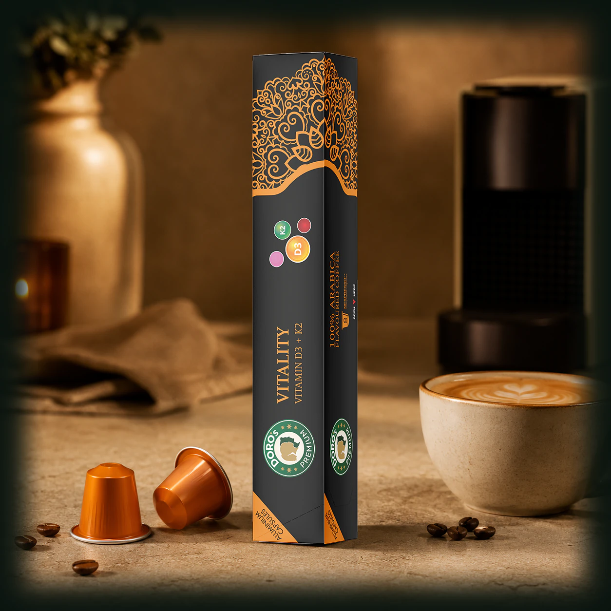 Vitality — 8 aluminium capsules by Doro's.